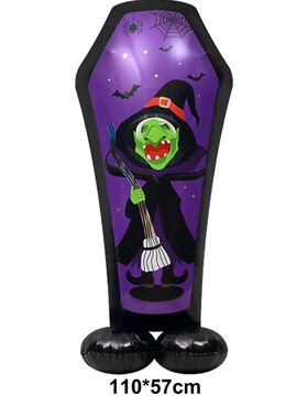 Large Halloween Standing Foil Balloons Haunted House Castle