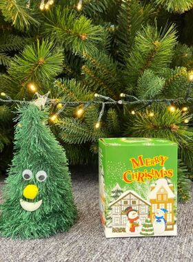 1pc Swing Singing Christmas Tree Hat Happy New Year Electric