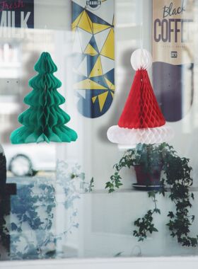 Christmas Decorations Honeycomb Pendant Decorations Christma