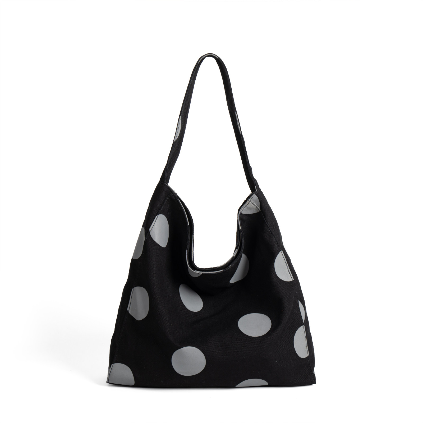 Dotlyn韩系时尚潮流波点帆布包包ins休闲通勤大容量腋下托特包女,淘宝优惠券,粉丝福利购,淘宝优惠卷