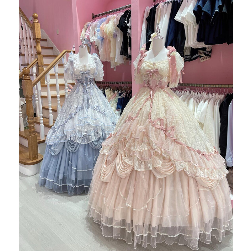 黛安蔷薇Lolita裙子晚礼服轻奢小众高端花嫁洋装学生日成人礼公主,淘宝优惠券,粉丝福利购,淘宝优惠卷