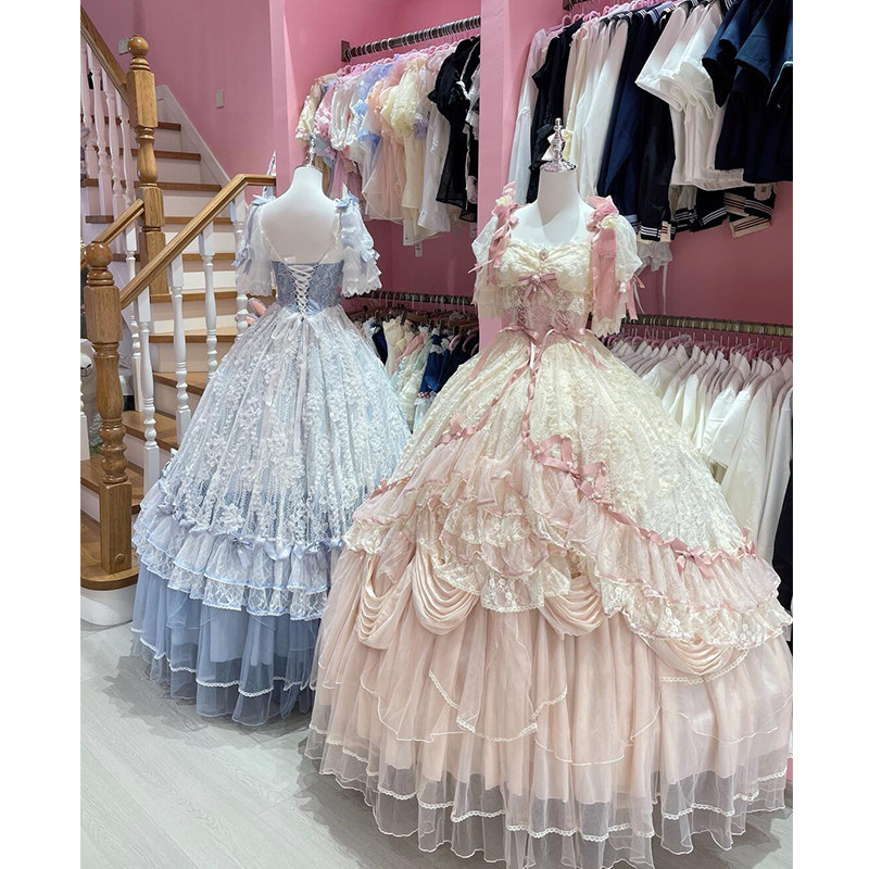 黛安蔷薇Lolita裙子晚礼服轻奢小众高端花嫁洋装学生日成人礼公主,淘宝优惠券,粉丝福利购,淘宝优惠卷