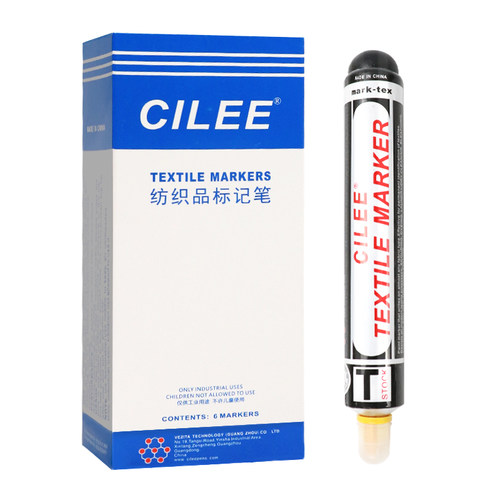 CILEE 施立大号黄油笔快干笔耐高温/不褪色/防漂染纺织面料标签笔 - 图3