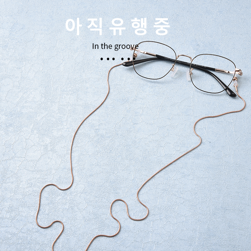 韩国眼镜链女挂脖钛钢洛丽塔网红眼睛链子挂绳时尚潮男墨镜带链条 韩国眼镜链女挂脖钛钢洛丽塔网红眼睛链子挂绳时尚潮男墨镜带链条