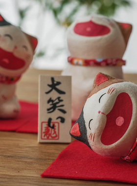 日本车载可爱风猫咪创意摆件