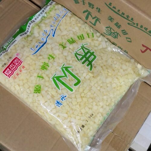 商用笋丁5斤装鸡丁野生竹笋新鲜春笋冬笋丁笋米袋装包子馅料整箱 - 图2