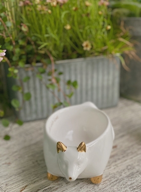 美式风格陶瓷狐狸刺猬两款入