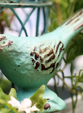 促销包邮 美式乡村风格复古做旧铁艺套四小鸟 四色款一套出不拆卖