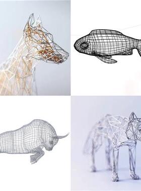 不锈钢镂空小鸟松鼠蜗牛雕塑仿真动物园林售楼部草坪发光装饰摆件