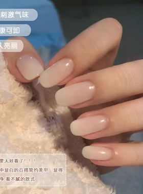 网红色光疗持久透明指甲油胶