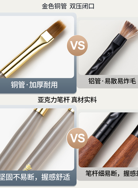 加宽加密弹力扫扫笔新款柔软不易炸无刷痕可渐变可晕染美甲专用笔