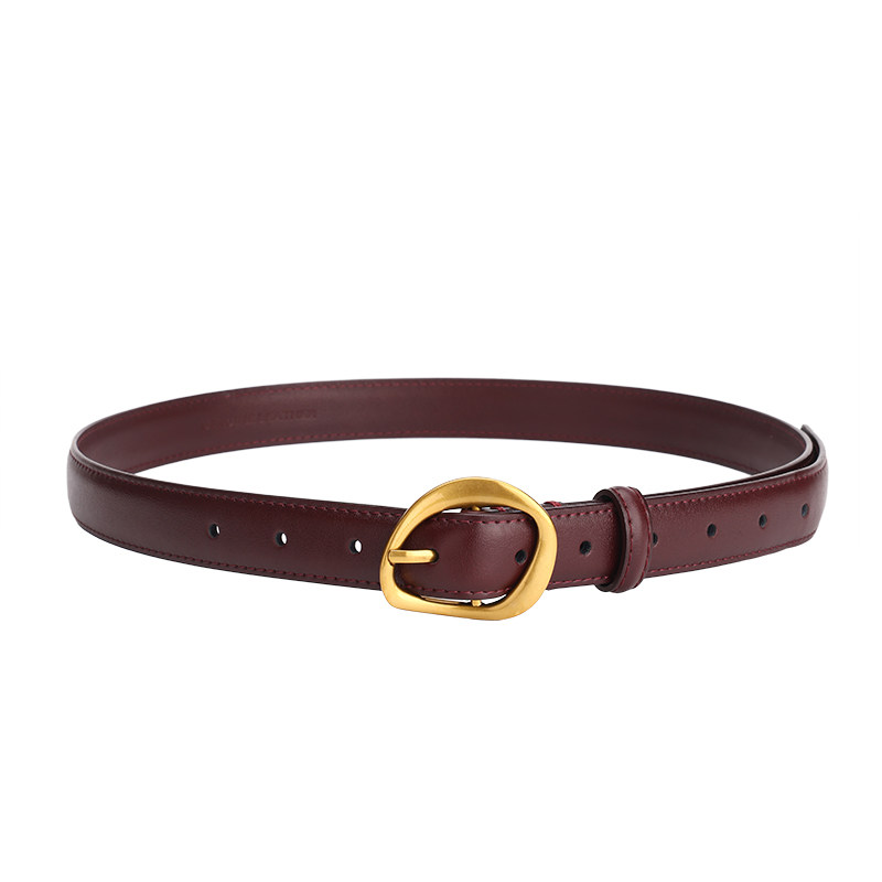 安可拉本命年红色真皮腰带女装饰韩版针扣潮设计感百搭皮带女显瘦,淘宝优惠券,粉丝福利购,淘宝优惠卷