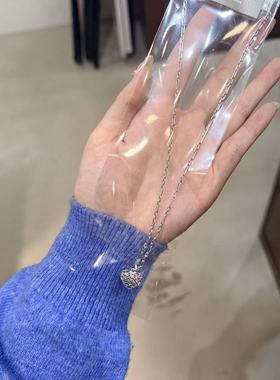 12.15直播韩国momo银饰爱心银珠蛇骨链项链925银打折售完不补