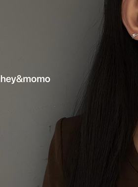 11.17直播韩国hey银饰超闪星星耳扣耳饰925银