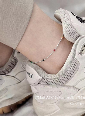 6.6直播韩国hey银饰彩色珠珠手链