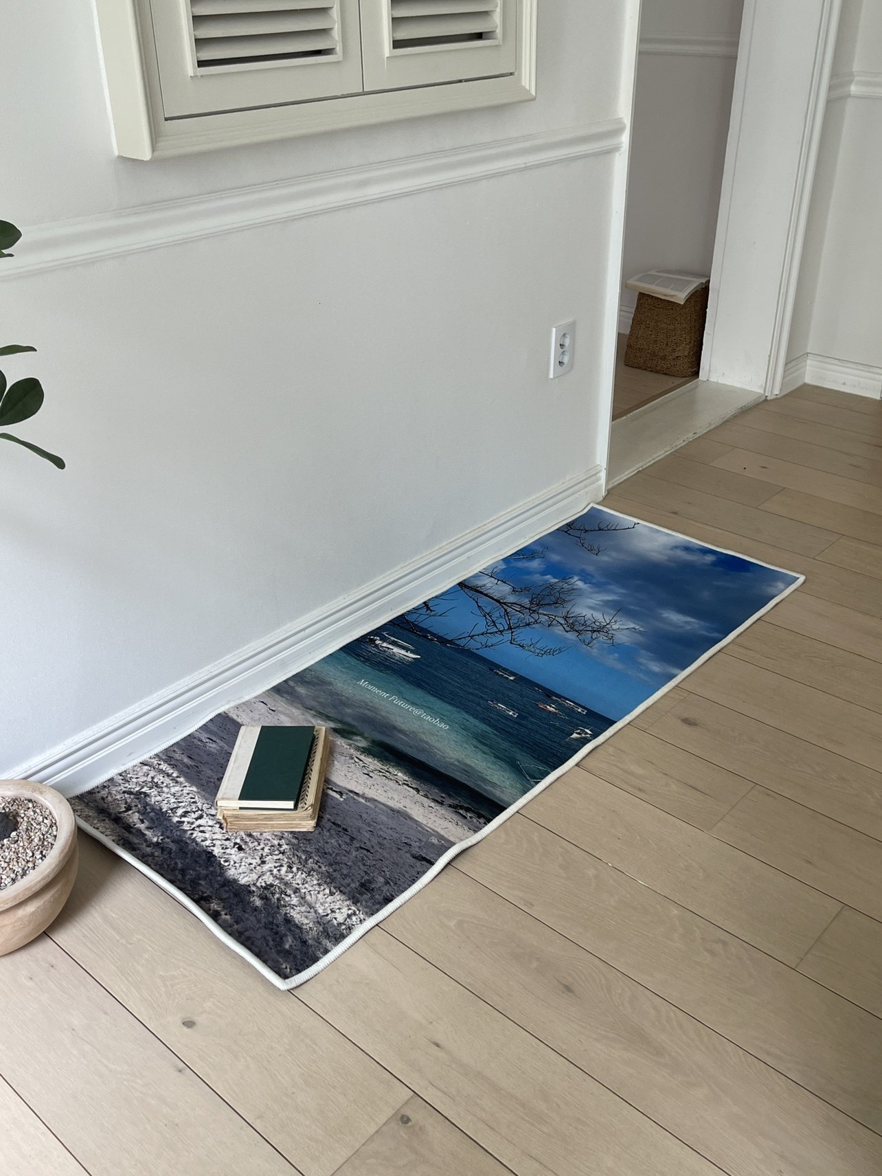 Moment Future原创夏日海边地毯床前地垫入门沙发茶几可水洗小众,淘宝优惠券,粉丝福利购,淘宝优惠卷