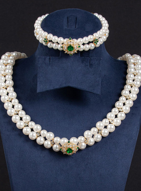 项链套装贝壳珍珠女手链首饰饰品