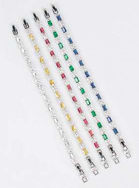 锆石手链新娘婚纱女彩宝锆石手链