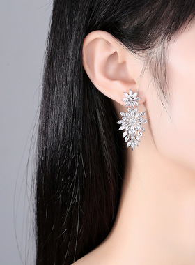 锦瑟锆石新娘套链水晶欧美奢华女