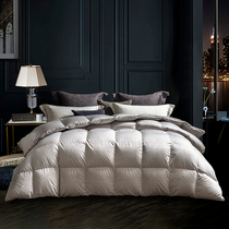 Comfortable with 95% Polish imports of white goose down duvet quilts 80S antibacterial long suede cotton winter quilts