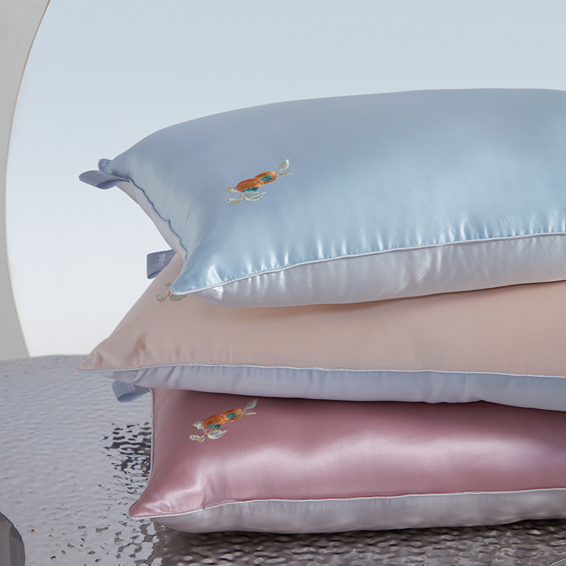 商场同款梦洁家纺蚕丝枕黄金丝枕头真丝枕芯护颈椎助睡眠亲肤 - 图1