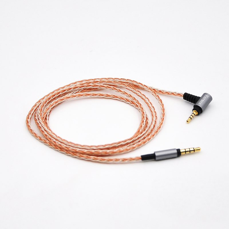 4.4mm2.5平衡MDR-1AMSR7ZX300A漫步者w800bt单晶铜镀银耳机升级线 - 图1