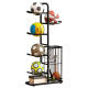Wide base basketball storage rack ball indoor storage