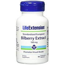 Life Extension Bilberry Extract 90 V-Capsules 100 mg 90 C