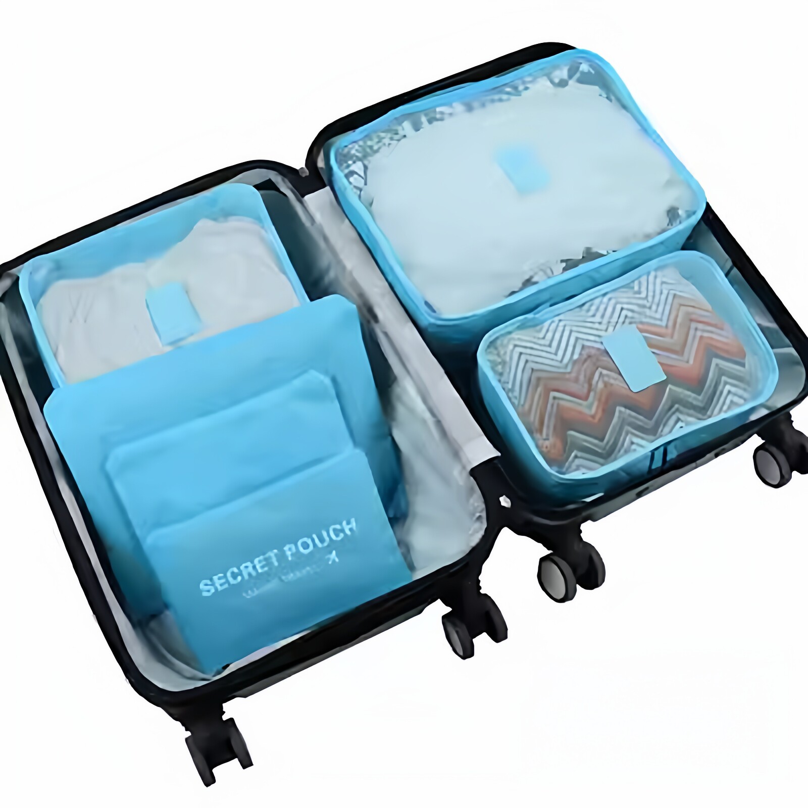 【6件套】韩版旅行收纳包六件套防水衣物整理袋七件套加厚行李袋,淘宝优惠券,粉丝福利购,淘宝优惠卷