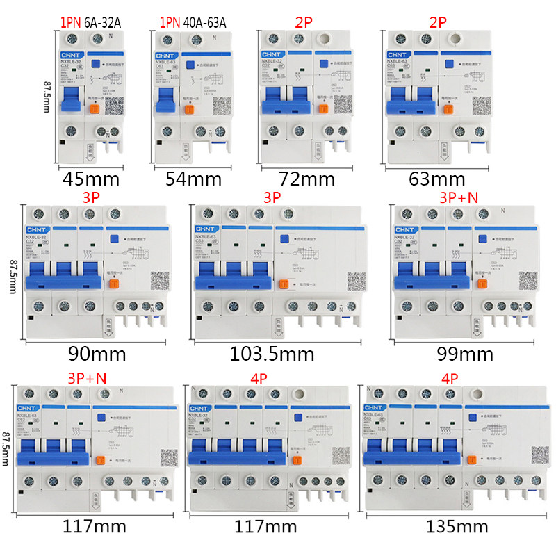 正泰NXBLE漏电保护器32A家用1P空调漏电开关63A断路器2P空开漏保,淘宝优惠券,粉丝福利购,淘宝优惠卷