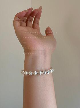 设计感镭射猫眼珠手链女小众个性独特轻奢时尚气质百搭手环手饰