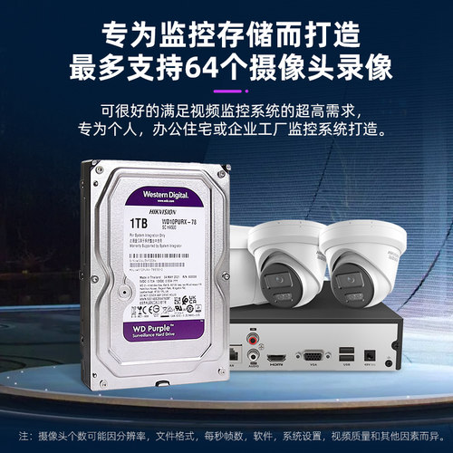 海康威视监控机械硬盘1TB/2T/3T/4T/6T/8T监控录像机硬盘大容量 - 图1