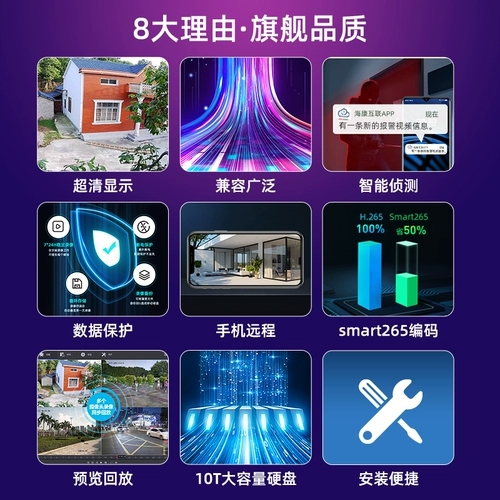 Hikvision Monitoring Hard Disk Video Recorder HD Commercial Non -PoE Video Monitoring Memorying Memory Hog