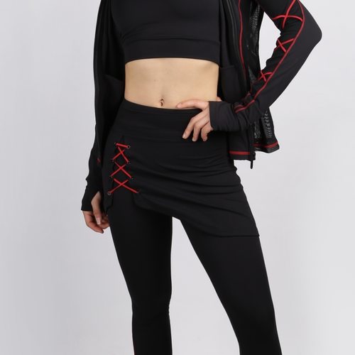 设计款｜花样滑冰·木兰训练服裙裤/滑冰服瑜伽体操户外/收腰显瘦 - 图3
