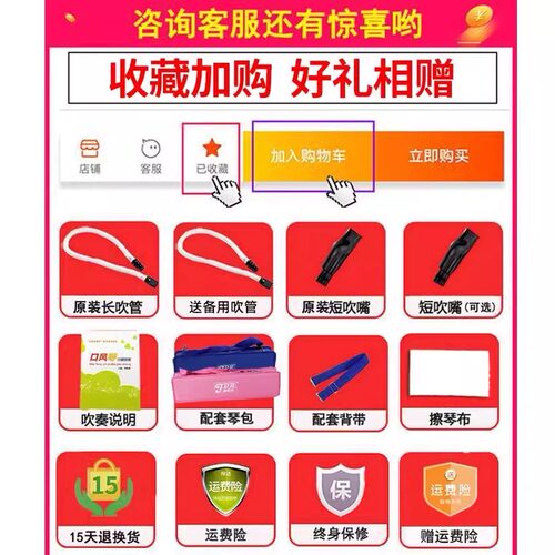 嘉德瑞口风琴37键32键初中生小学专用课堂乐器儿童初学者专业吹管 - 图0