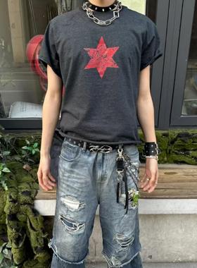 CGYYDS 银色双环菱形项链原创情侣百搭潮流choker