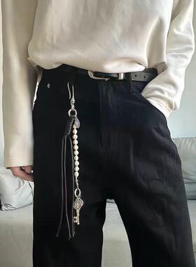 手工串珠编织蜡绳二合一裤链