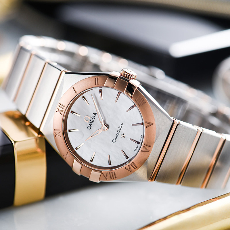 欧米茄星座系列优雅轻奢玫瑰金女表 方耀天成海外瑞士腕表