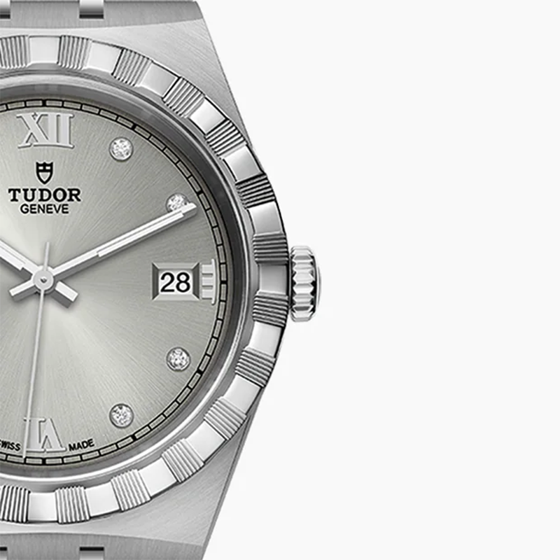 帝舵TUDOR瑞士手表皇家系列男腕表日历38mm钢带银盘钻M28500-0002 帝舵TUDOR瑞士手表皇家系列男腕表日历38mm钢带银盘钻M28500-0002