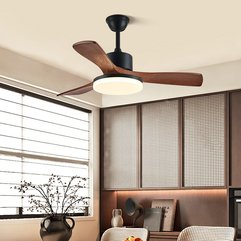 中古风扇灯包豪斯美式复古家用客厅卧室南洋风餐厅变频护眼吊扇灯,淘宝优惠券,粉丝福利购,淘宝优惠卷