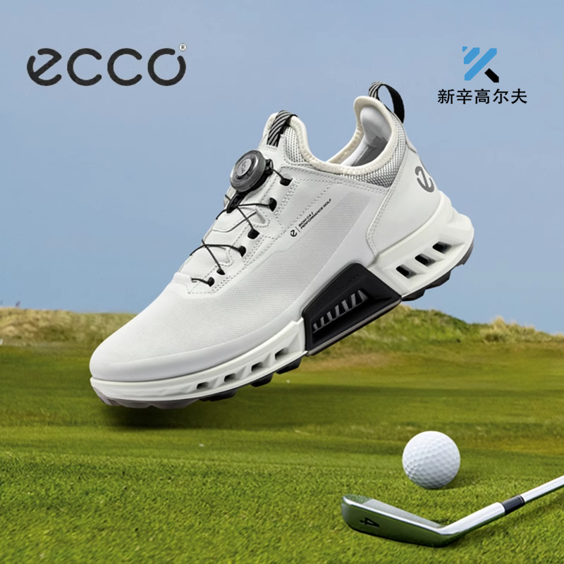 ECCO高尔夫球鞋男鞋爱步运动鞋24款户外防水透气休闲板鞋高尔夫C4-图2