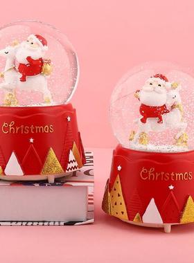 小公主造型浪漫雪花雪景圆球精美diy同学欧式大号生日礼物水晶球