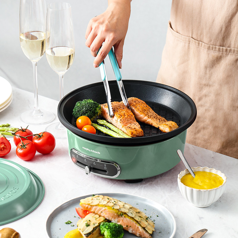 摩飞MR9087电热火锅轻煮小圆锅原装配件丸子盘六圆盘牛扒盘鸳鸯锅,淘宝优惠券,粉丝福利购,淘宝优惠卷