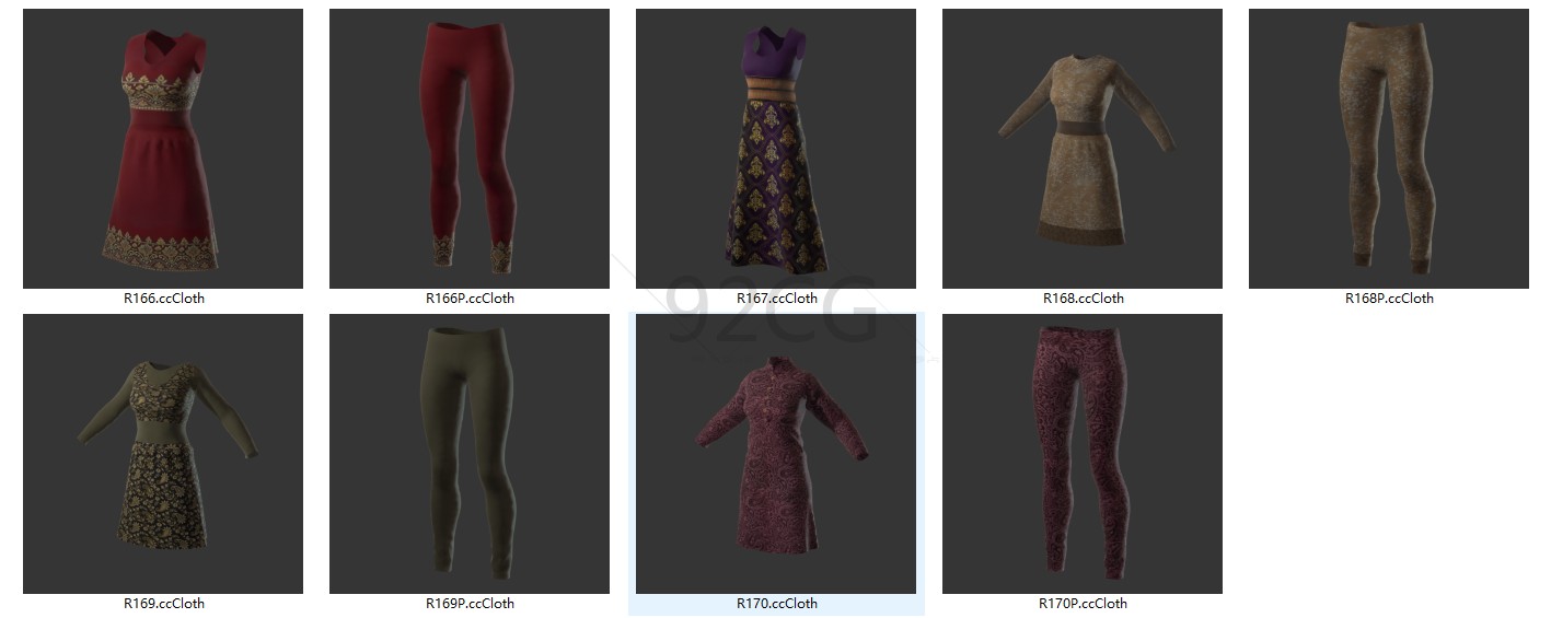 远程安装 CC5/CC4/IClone8四百多款服装衣服素材 - 图3