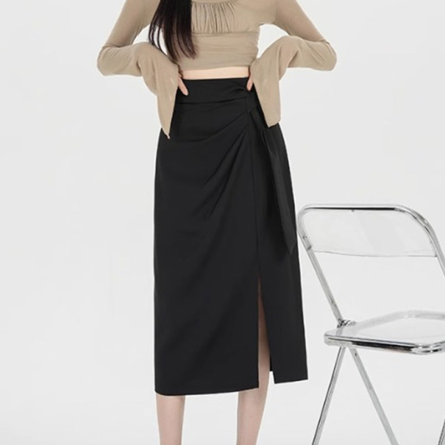 Suit skirt women's summer mid-length hip-hugging skirt