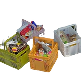 Складная экологичная милая вместительная и большая корзина для хранения для кемпинга