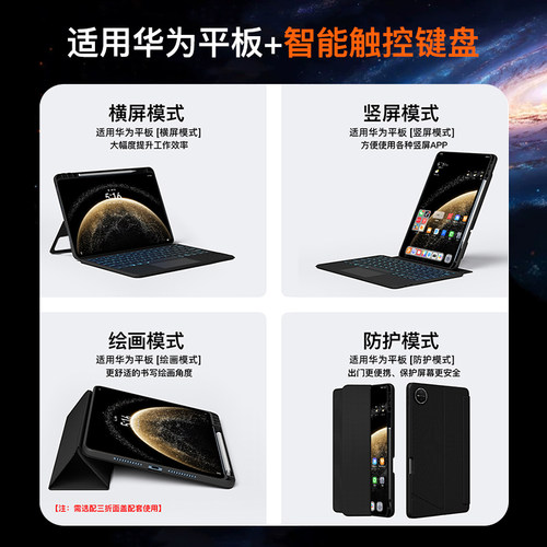 智思慧适用华为matepadair12妙控11.5s专用键盘蓝牙pro12.2保护套SE笔槽荣耀平板9Magicpad一体V8pro鼠标套装 - 图3