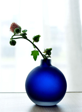 海曼尼简约透明玻璃花瓶手工水培家居客厅插花摆件装饰艺品0708