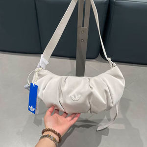 Adidas阿迪达斯三叶草女子饺子包牛角包云朵包拎包休闲挎包KC1420