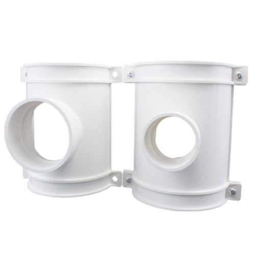 pvc排水管抱箍式补漏三通 抢修器 管卡式开口三通50 75 110哈夫节 - 图3